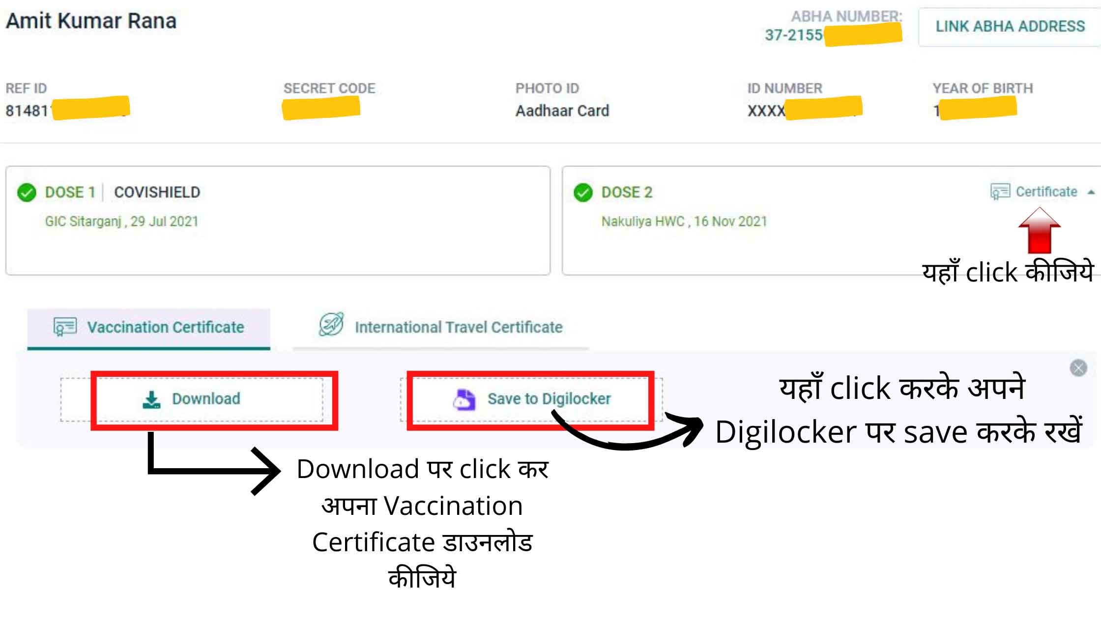 How to Download Vaccination certificate
