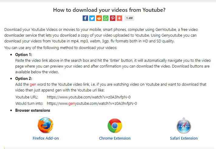 how to download videos from GenYouTube