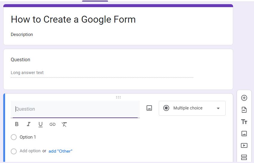 questions of google forms