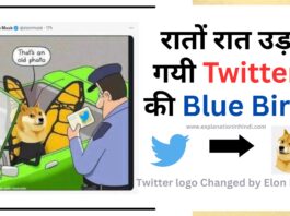 Twitter logo Changed Hindi